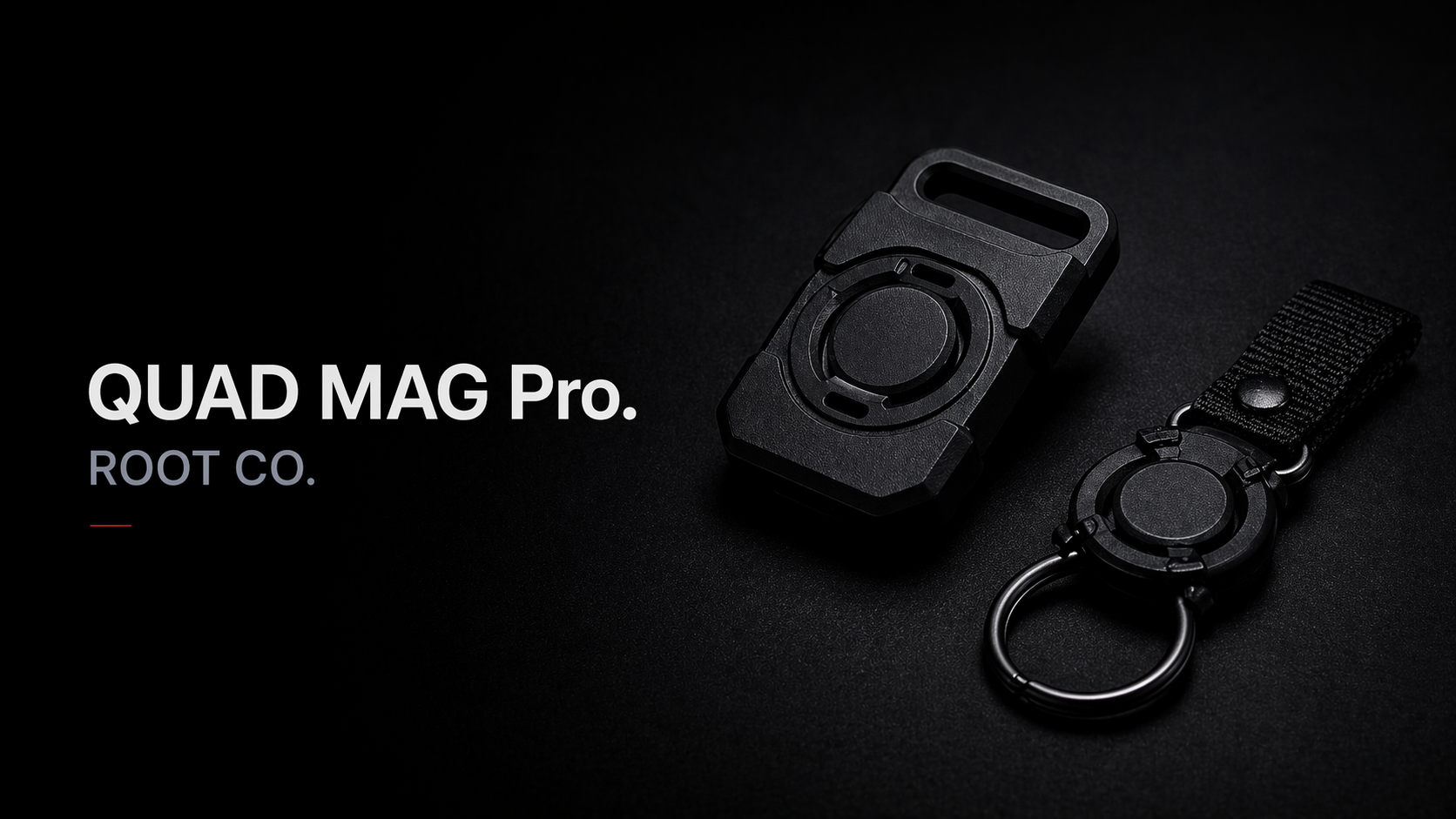 Root Co. Gravity QUAD MAG Pro. ブラック、磁力が黒に溶ける。