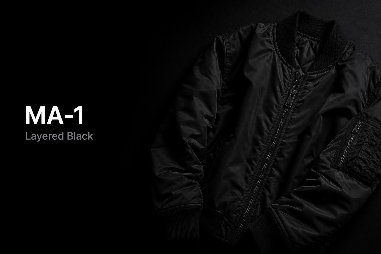 White Mountaineering × Alpha Industries MA-1 ブラック、二つの黒が重なる場所。