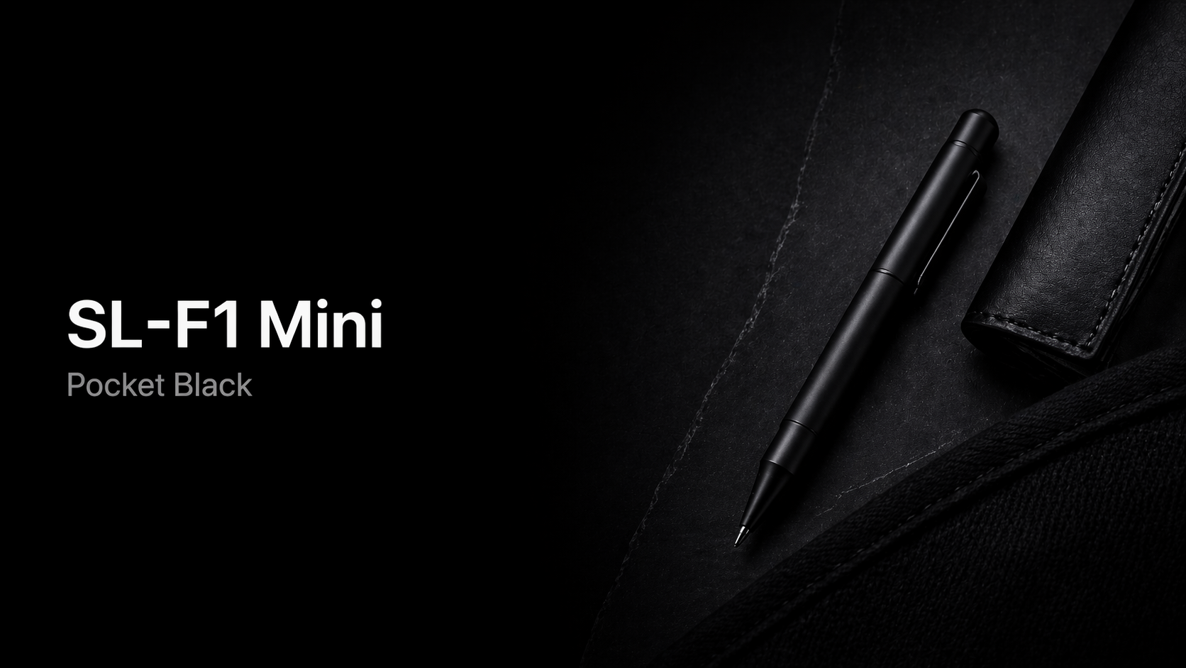 ゼブラ SL-F1 Mini、ポケットに入る黒。